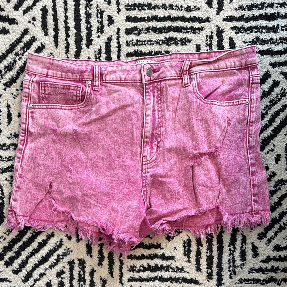 Pink Denim Women's Shorts